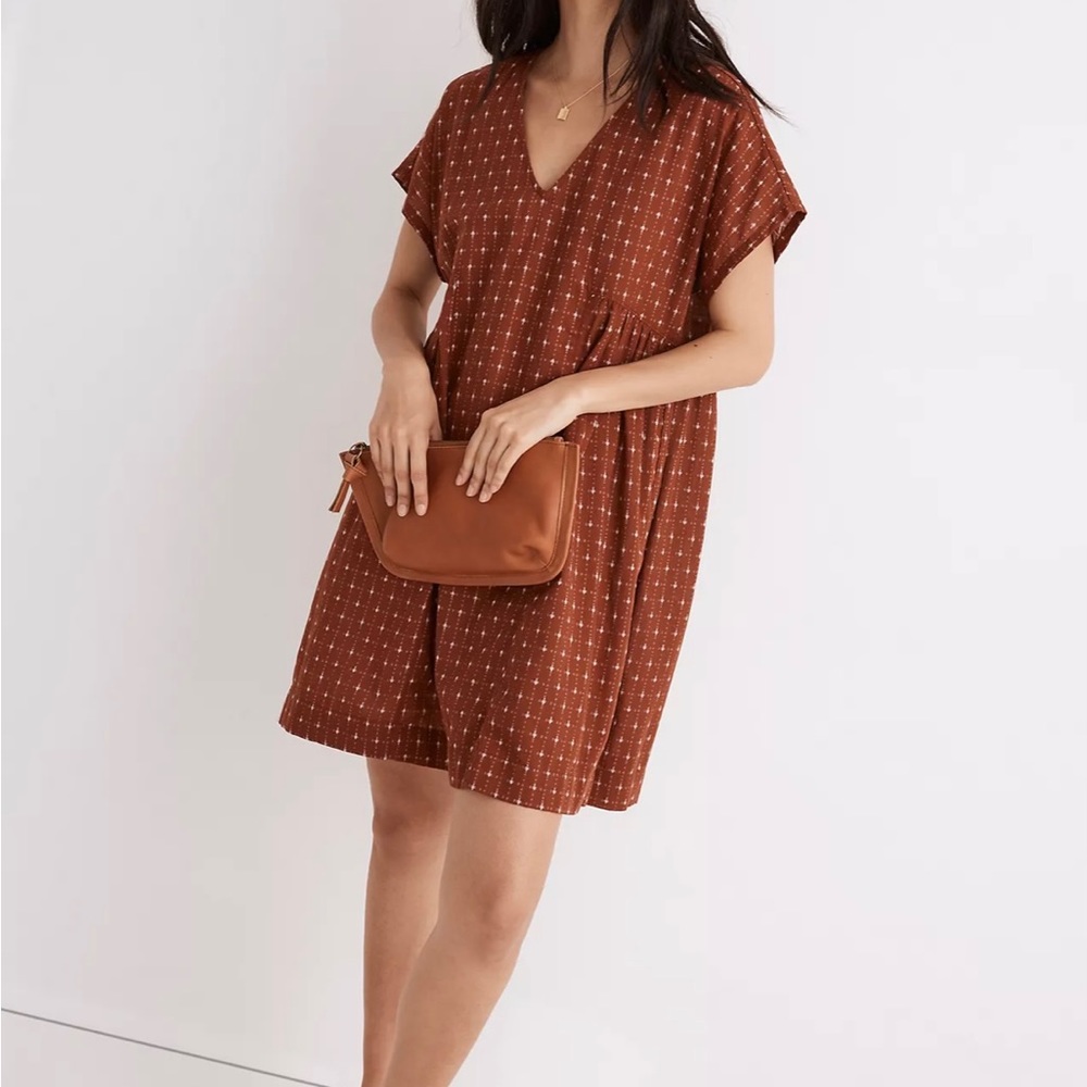 Madewell Jacquard Dolman-Sleeve Mini Dress
Size Small